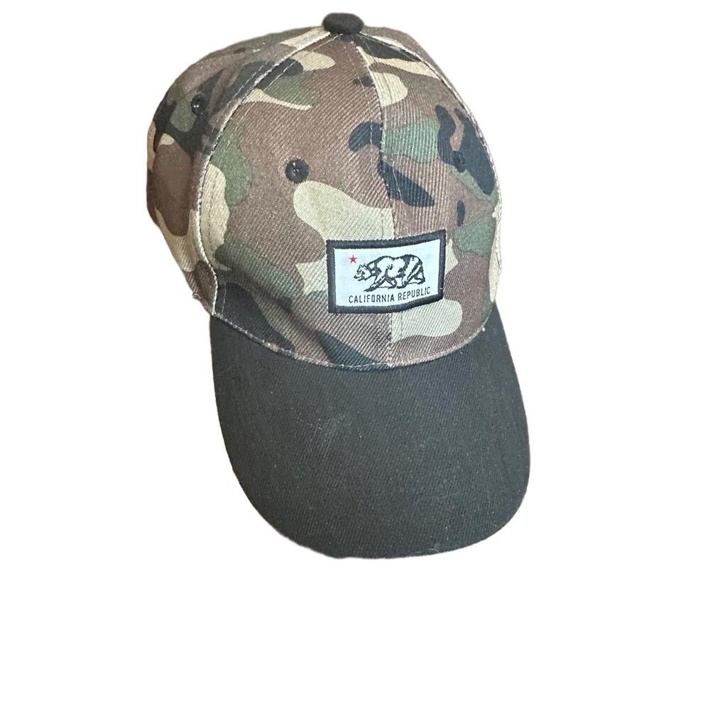 California Republic "Cali" Cap Mens Size Medium Adjustable Camouflage Baseball - Picture 7 of 9